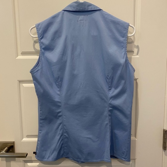 Polo Jeans Ralph Lauren Button Up Sleeveless Vest Shirt Blue Size L - Picture 2 of 4